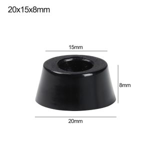 UNDATA 10 pcs Bộ phận nội thất Màu đen Loa tủ Tấm bảo vệ Thảm lót chân PVC Bàn chân trượt nội thất Thon gọn