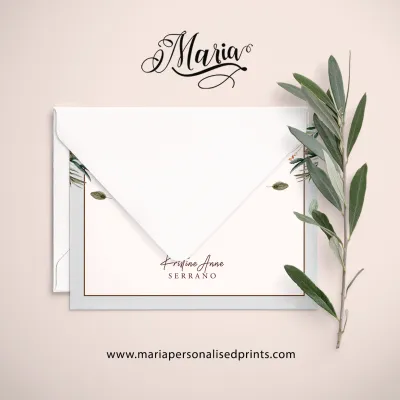 16 PCS / 22 PCS / 32 PCS Personalized Note Cards BOHO-NC008