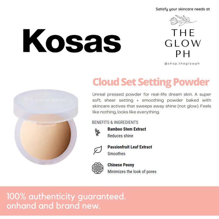 [AUTHENTIC] Kosas Cloud Set Setting Powder | The Glow PH | Lazada PH