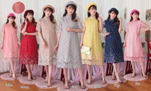 (REALPICT) TUNIK BUSUI Pesta Kondangan SONYA TILLE Bordir Mutiara