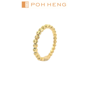 Poh Heng Jewellery 22K Gold Beads Ring [Price By Weight]