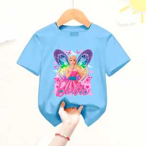 Barbie Girl Atasan Kaos Anak Perempuan Usia 1-12 Thn