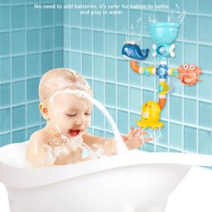 DISFUNNY ทางการศึกษา ของเล่นอาบน้ำรูปไข่ไดโนเสาร์ ถ้วยดูด กลางแจ้งสากล ของเล่นอาบน้ำในมหาสมุทร ชุดอ่างอาบน้ำ การเล่นทางประสาทสัมผัส ของเล่นน้ำล้อ การเล่นในอ่างอาบน้ำ