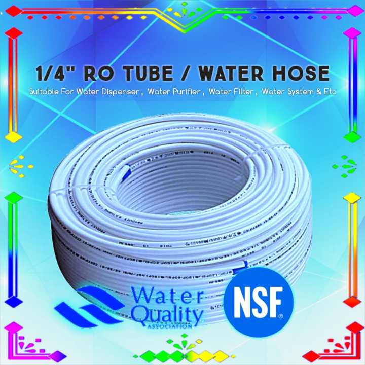 1/4" RO Tube / White Tube / Hose / Pipe for Water Dispenser / Water