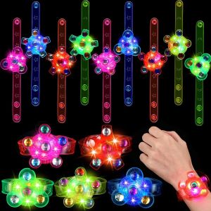 6 PCS Toys Wrist Watch Cartoon Baby Bracelet with Lights Flash Toys Cute Flash Watch