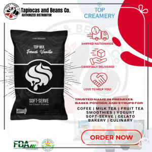 Top Mix Soft Serve Ice Cream Powder  Mix  French Vanilla