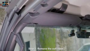 Sun Visor Repair Kit Compatible with 2018 Jeep Wrangler JK/2018-2023 Wrangler JL/2020-2023 Gladiator JT Interior Accessories Aluminum Alloy Sun Visor Fixing Clip