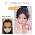FA Fetal Hair Bang 3D Air Bangs Synthetic Fake Bangs Forehead Hairline Wig Baby Hair Bang Fringe Top Hair Bangs Women. 