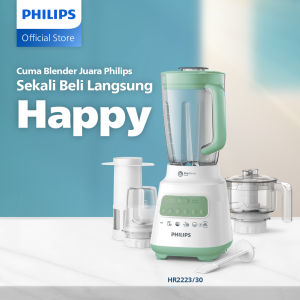 Philips Blender 5000 Series 2L Plastic - Green + Accessory HR2223/30 blender juicer blender serbaguna blender terbaik blender bumbu philips