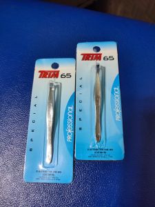 2 cây nhíp kim tân 65 nhổ râu nhổ lông đa năng