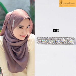 Bros Malaysia / hijab / kebaya / pashmina / Kerudung / Bros Peniti / model Persegi panjang (C 3109)