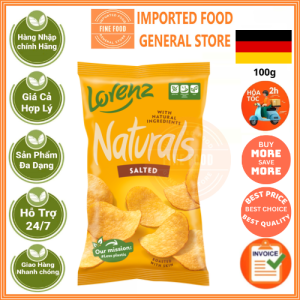 Khoai tây chiên Naturals vị truyền thống hiệu Lorenz 100g