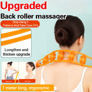 Adjustable Cervical and Back Massager Roller Shoulder Stretcher Pain Relief Posture Corrector Muscle Relaxation Tool