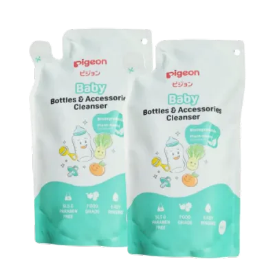Pigeon Baby Bottle & Accessories Cleanser Bottle Liquid Cleanser (500ml Bottle /450ml Refill)