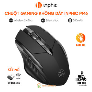 Chuột không dây Bluetooth Wireless gaming văn phòng P1 W1 F1 A1 F9 A9 W9 PG1 chính hãng Inphic