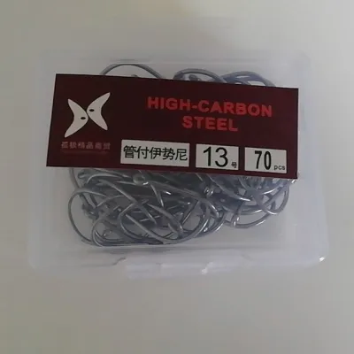 100PCS/SET Carbon Steel Fish Bait Fishing Hooks Durable Head Fishing tackle