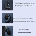 Single ear Earbuds bluetooth Open Wearable Stereo wireless Bluetooth earphones with mic Digital display bluetooth earphones. 