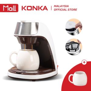 KONKA Coffee Machine Household Mini Coffee Maker With Free Ceramic Cup Used In Office And Home咖啡機