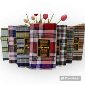 Sarung Tenun Dewasa Gajah Unggul Motif Atlasan Kotak