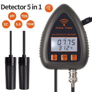 Tuya WiFi 5 in 1 Water Quality Monitor TDS/EC/SALT PH S.G.TEMP Multifunction Bluetooth Water Analyzer