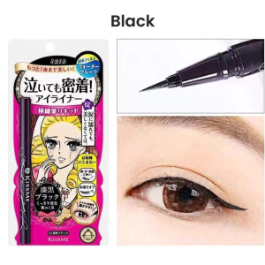 🔥SG Ready Stock🔥Kiss Me Heroine Make Smooth Liquid Eyeliner 0.1mm Waterproof Super Long Lasting Liquid Sharp Eyeliner