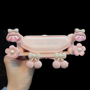 MIIQNUS Cute Car Mobile Phone Bracket Cartoon Design Non-Slip Air Outlet Mobile Phone Support Portable Decorative Car Air Vent Clip Vehicle Use