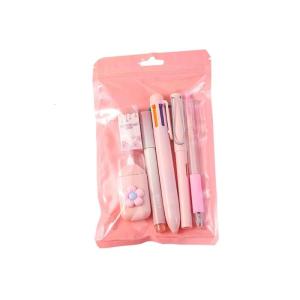 6 cái học sinh trường văn phòng phẩm với bút nhiều màu bút chì bút gel có thể thu vào tẩy băng chỉnh sửa Highlighter