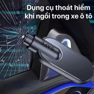 Búa Thoát Hiểm Phá Kính Ô Tô Mini { 2 in 1 gồm búa phá kính xe + cắt dây an toàn}