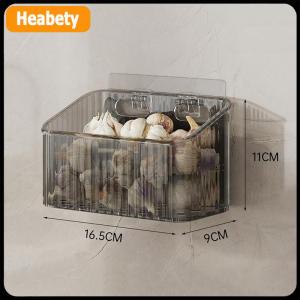 【2-3 ngày giao hàng】 1pcs nhà bếp tỏi gừng và hành tây trong suốt lưu trữ giỏ treo tường nhỏ treo tường lưu trữ hộp lưu trữ giá lưu trữ