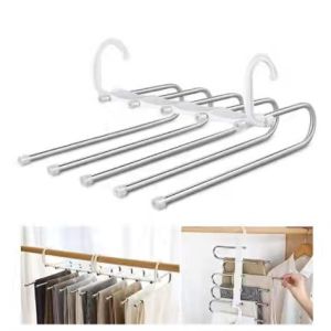 HTF.Multifunctional Multilayer Hanger folding storage for pants trousers storage rack
