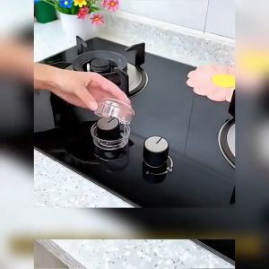 Gas Stove Knob Protectors Cover for Cooktop Control Buttons Adhesive Covers Kitchen Gas Stove Knobs