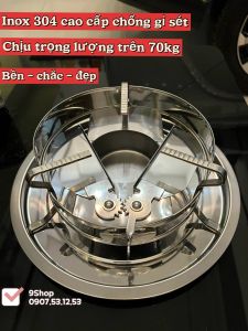 Full Bộ Bếp Cồn Cao Cấp Kèm Mâm Lót - Có Chắn Gió - Inox Cao Cấp Siêu Chắc Siêu Bền - Hàng Xưởng Trực Tiếp