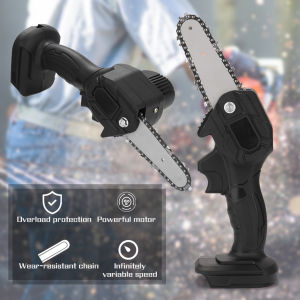 (FREE SHIPPING)21V Lithium Battery(Two) Portable Electric Pruning Saw Rechargeable Small Electric Saws Woodworking One-handed Electric Saw Garden Logging Mini Brushed Electric Chain Saw