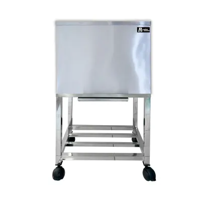 ถังน้ำแข็ง พร้อมขาตั้ง สแตนเลส ถังเก็บน้ำแข็งรูปแบบฝาสไลด์ Perfect Stainless ขนาด 25/40/60 ลิตร