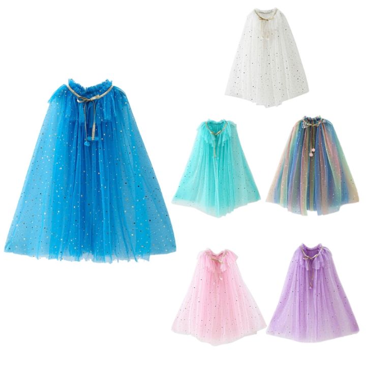 【pretty sunshine】 Fancy Halloween Party Costume Shiny Girls Cloak Fairy