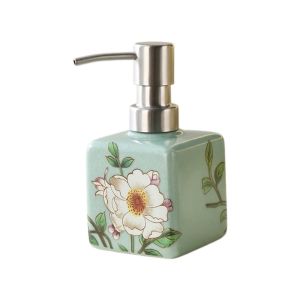 MICACOH Vintage Hand Soap Dispenser Refillable Chinese Style Lotion Pump Bottles Easy To Clean Non-slip Shampoo Container Home