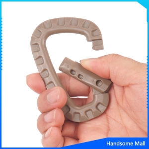 H.S. คร่ำหวอดเซฟตี้ ตะขอพวงกุญแจ คาราบิเนอร์ สแนปลิ้งค์ แบบพลาสติก Carabiner D Ring