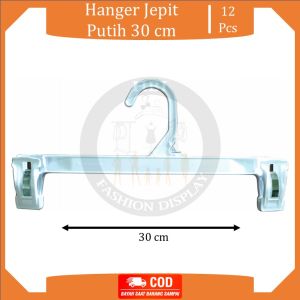 Hanger Jepit Dewasa 30 cm Hijab / Gantungan Celana dan Hijab 30 cm