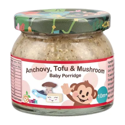 Eusik Baby Rice Porridge - Anchovy Tofu And Mushroom - 145G - 10 Months+