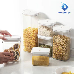 [SG] Airtight Sealed Stackable Containers Kitchen Food Storage Sealed Jars Multi-purpose Food Storage Tank kitchen dry food Kitchen Organizer Sealed Holder