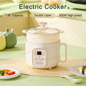 1.8L Multifunction Electric Cooker Non Stick Cooker Rice Cooker Periuk Nasi Multicooker Steamer Cooking Pot Frying Pan