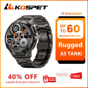 KOSPET TANK T3 Military Rugged smartwatch for men/woman 100M Waterproof 1.46" AMOLED Display