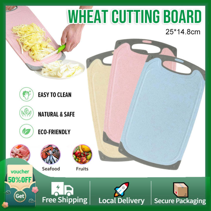 Wheat Straw Cutting Board Nonslip Eco Friendly Mildew Proof