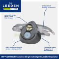 3M 3200 Half Facepiece Single Catridge Reusable Respirator by Leeden Online Store. 