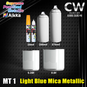 2K Paint AIKKA MT1 Light Blue Mica Metallic Supreme Pearlized Metallic Series Car Paint DIY Aerosol Spray Kereta 车漆