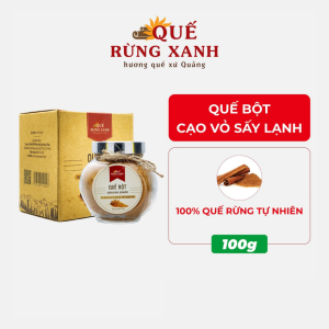 [FREESHIP MAX] Quế Bột cạo vỏ sấy lạnh 100g Quế Rừng Xanh 100% nguyên chất giúp lưu thông máu giảm mỡ máu ổn định đường huyết giảm mụn - Quế Rừng Xanh