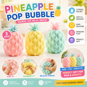 Squishy Pineapple Stress Relief Toy Burst Bead Squeeze Fidget Toy Pineapple Squeeze Stress Toy