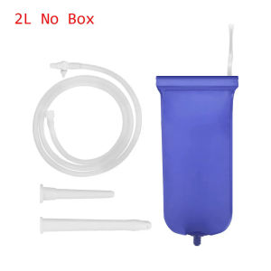 2L có thể gập lại Enema Túi Kit tái sử dụng Silicone hậu môn Douche âm đạo đại tràng thủy lợi làm sạch âm đạo flusher táo bón
