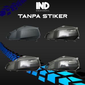 Tutup Box Filter Carbon  PCX 150 Lama 2012-2014 & Vario 125 Techno FI-Helm In-eSP New LED 2012-2022 & Vario 150 eSP K59 2015-2018 Cover Penutup Boks Saringan Hawa Udara Hitam Light Premium Black Karbon