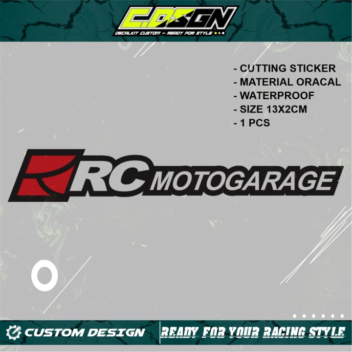 STICKER VISOR HELM MOTOR UNIVERSAL STIKER RC MOTOGARAGE AGV ARAI